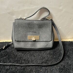 Michael Kors Black Crossbody Bag with Gold Clasp